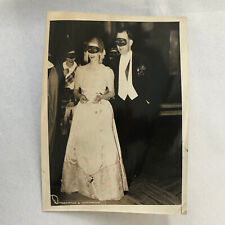 Press Photo Photograph Couple in Masks Masquerade Party Underwood Photo picture