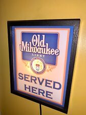 Old Milwaukee Light Beer Bar Man Cave Lighted Advertising Sign picture
