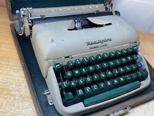 1956 Remington Travel-Riter Working Portable Typewriter w New Ink Math Symbols picture