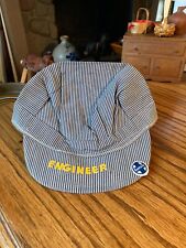 1940'S TRAIN CONDUCTORS HAT WITH SANTA FE PIN picture