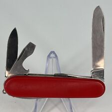 VINTAGE Elinox Rostfrei Swiss Multi Tool Folding Knife Red - MADE IN SWITZERLAND picture