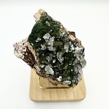 Epidote with Quartz Crystals from Imilchil , Morocco - 81grams Mineral Specimens picture