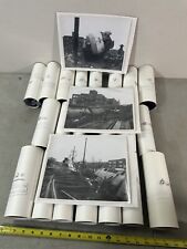 24 Official Boston & Maine Railroad 8x10 Photos 1957 Wreck 4224 Medford MA 30 RR picture