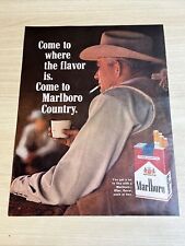 Marlboro Reds Cigarettes Cowboy Tabacco 1965 Vintage Print Ad Life Magazine picture