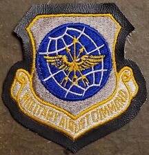 USAF AIR FORCE Military Airlift Command (MAC) Patch COLOR VTG FLIGHT LEATHER picture