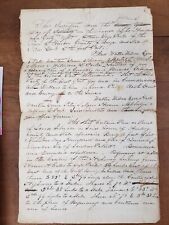 1848 Indenture Land Bought from Sage Parks for Cemetery Amboy New York NY picture