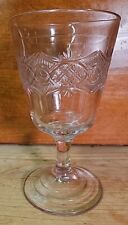 Antique 1880 EAPG - Bryce,Walker & Co. - No.79 Chain w/ Star - Water Goblet picture