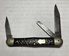 Vtg Ator Bone Handle 3 Blade Pocket Knife Solingen Germany Carl Friedrich Ern picture