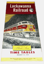 AUGUST 1959 DL&W DELAWARE, LACKAWANNA AND WESTERN SYSTEM PUBLIC TIMETABLE picture