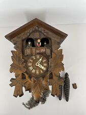 FOR PARTS READ VTG German Edelweiss  Hunter Cuckoo Clock. INCOMPLETE UNTESTED picture