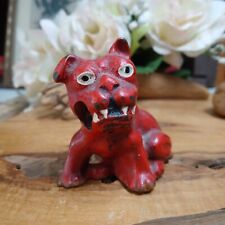 Antique Cast Iron Red Bull Dog 1933 Chicago Worlds Fair Hubley Pencil Holder picture