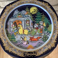 Vintage Rosenthal/Bijorn Wiilblad “Jingle Bells”Porcelain Collectible Plate 1984 picture