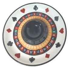 NEW Fitz Floyd Game Night Chip & Dip Vegetable Tray Platter Bowl Roulette Poker picture