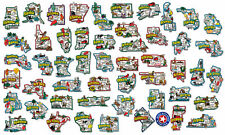 Jumbo U.S. State Magnet Set by Classic Magnets, 51-Piece Set picture