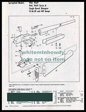 1984 SPRINGFIELD 944, 944Y & 944 944Y Series A Shotgun  Schematic Parts List picture
