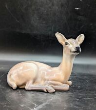 Dahl Jensen DJ Danish Porcelain Brown Deer Doe Fawn Figurine Denmark #1147 6.5