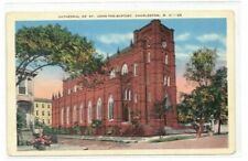 Charleston South Carolina Cathedral of St John The Baptist Postcard circa 1930 picture