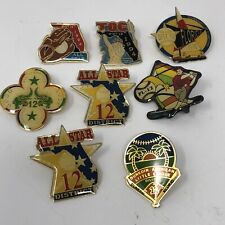 Little League Sports Pins Vintage Baseball District 12 Florida Lot Of 8 picture