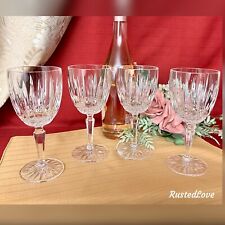 Wine Glasses Mikasa Old Dublin Vintage Stemware Blown Glass Drinkware Wine Set * picture