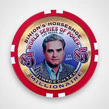 Binion's Horseshoe World Series of Poker Millionaire $5 Poker Chip JIM BECHTEL picture