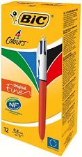 BIC 4 Colours Original FINE Ballpoint Pen - Assorted Colours, Box of 12 picture