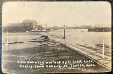 RPPC Jasper Minnesota Flood June 1914. Split Rock River. Real Photo Postcard. ￼ picture
