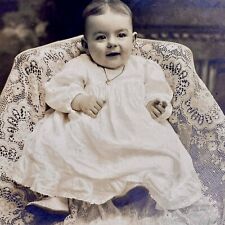 Antique Photograph Portrait Baby Girl 1909 Identified Washington DC Cute Infant picture