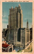 Waldorf Astoria Hotel, New York, 1931, 49th Street,  Postcard picture