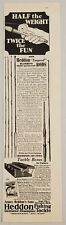1929 Print Ad Heddon Tempered Bamboo Fishing Rods & Tackle Box Dowagiac,MI picture