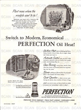 1947 Perfection Stove Co. Vintage Magazine Ad Perfection Oil Heater picture
