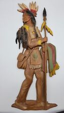 Vintage Large Cast Metal Wall Art Hanging Plaque Native American 1970s Sexton  picture