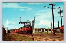 Seattle WA-Washington, Hiawatha under Trolley, Locomotive Vintage Postcard picture