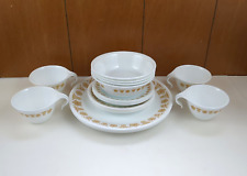 Vintage 20 Count Corning Corelle Butterfly Gold Dinner Setting for 4 picture