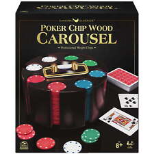 240-Piece Poker Chips with Wooden Carousel, for Adults and Kids Ages 8 and up picture