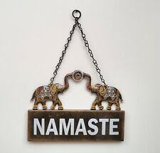 ELAEPHANT Namaste Wall Hanging Metal Handicraft Home Decor picture