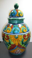 Vintage Talavera Pottery Jar Lrg 14