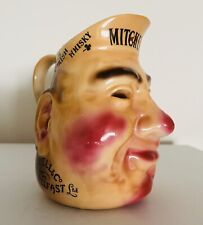 Rare Vintage English Mitchell's Old Irish Whisky Belfast Character Bar Jug picture