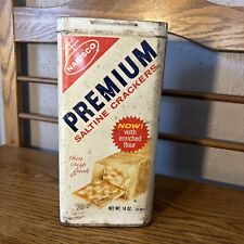 Vintage 1960s Nabisco Premium Saltine Cracker Tin Kitchen Canister / No Lid picture