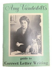 1959 Amy Vanderbilt's Guide to Correct Letter Writing (Stuart Hall) Vintage 50s picture