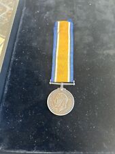 1914- 1918 Great Britain King GEORGE V WAR MEDAL Silver Military Medal Signed picture