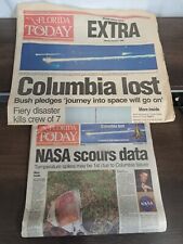 Florida Today Newspaper Feb 1 & 3 2003 Columbia Space Shuttle Crash NASA  picture