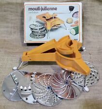 Moulinex 445 Mouli-Julienne Vintage Food Shredder Slicer w/ Box *No Handle* VTG picture