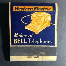 Western Electric Hawthorne Works Bell Telephone Matchbook c1930's-40's (#3) picture