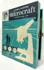 Lionel-Porter Microcraft Microscope Lab Kit TIN CASE 1960 - Vintage Collectibles picture
