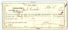 1901 ROCHESTER NEW YORK  POST OFFICE DEPT CREDIT POSTMASTER RECEIPT Z1242 picture