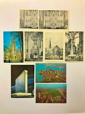 Lot of 9 Vintage New York NY Trinity Church Patrick's Cathedral Hilton picture