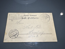 GERMANY 5th Infantry Regiment 1900 Marine Schiffspost Cancel Postal Card  picture