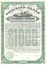 Thousand Island Steamboat Co. - $1,000 Specimen Bond - Specimen Stocks & Bonds picture