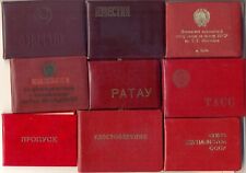 Soviet red order star Medal  banner 11  documents Communist Party TASS  (3025 ) picture