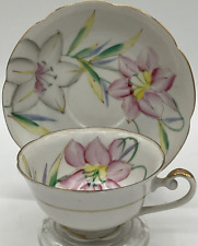 Vintage Hand Painted Wales China Made in Japan Lilium Lilies Hand Painted picture